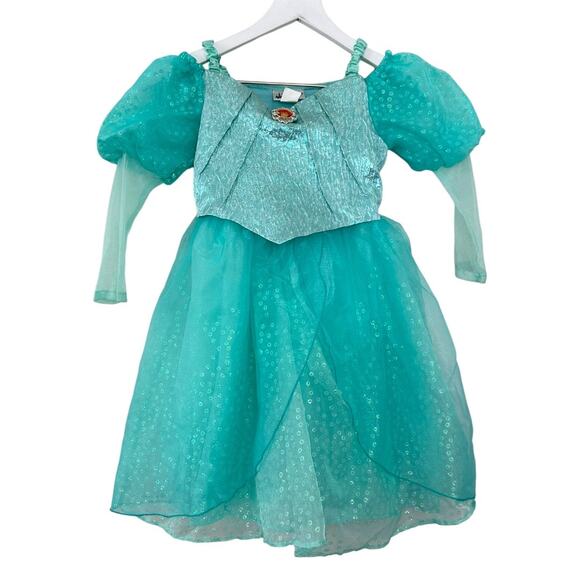 Disney Parks Ariel Little Mermaid Princess Dress Blue Costume Girls Size Small/6 - Picture 1 of 8